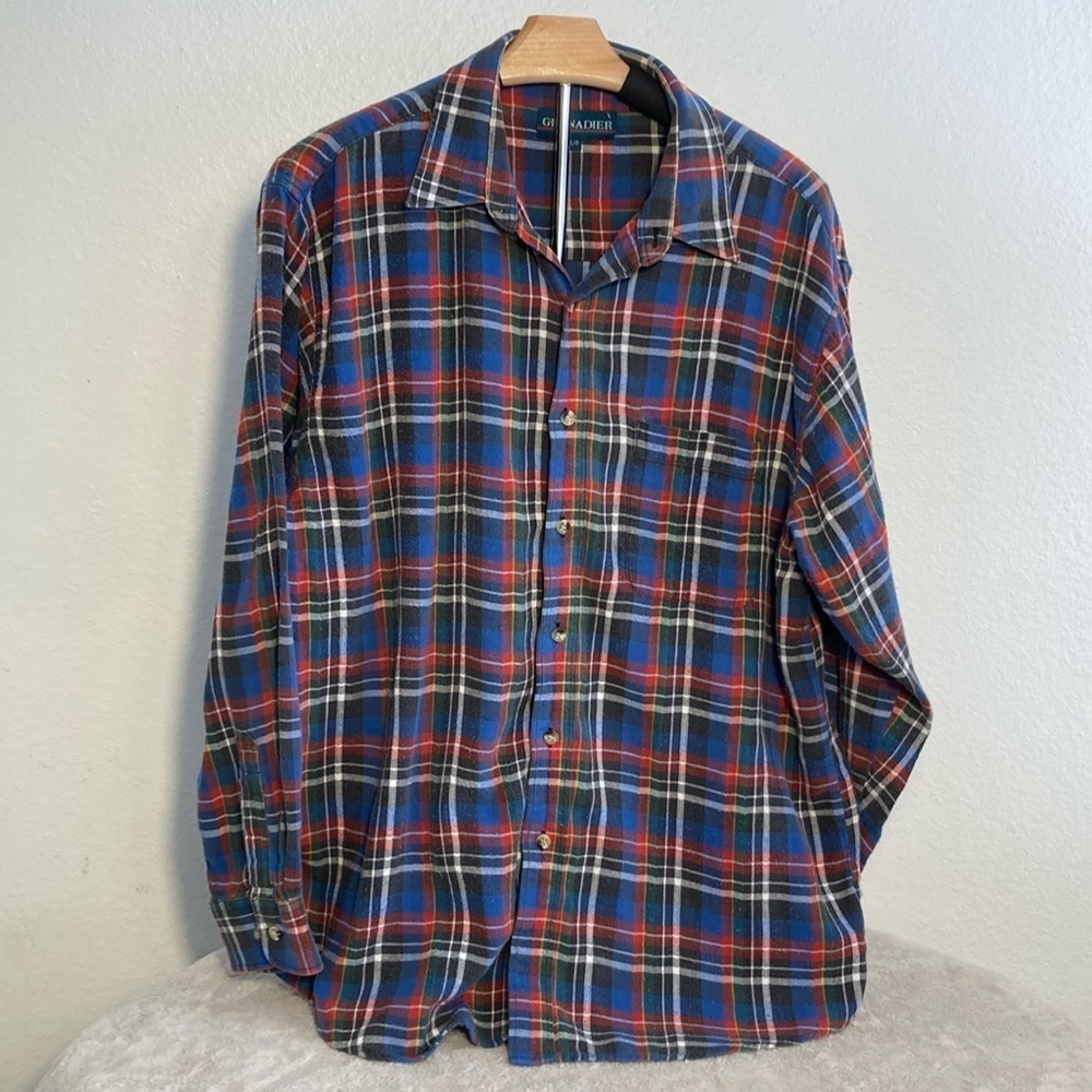Grenadier Flannel Shirt Red Blue and Black Men's Large